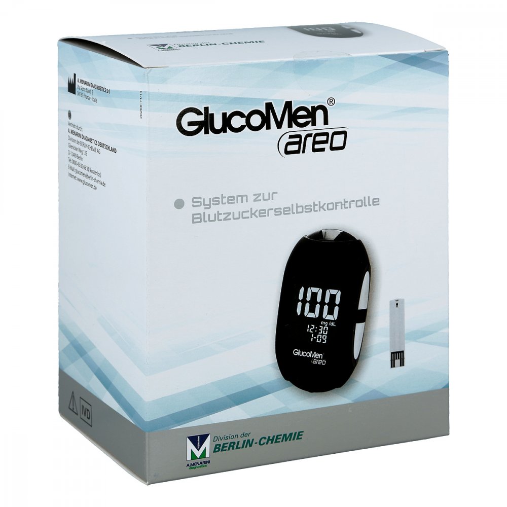 BERLIN-CHEMIE AG Glucomen areo Blutzuckermessgerät Set mg/dl 10382209