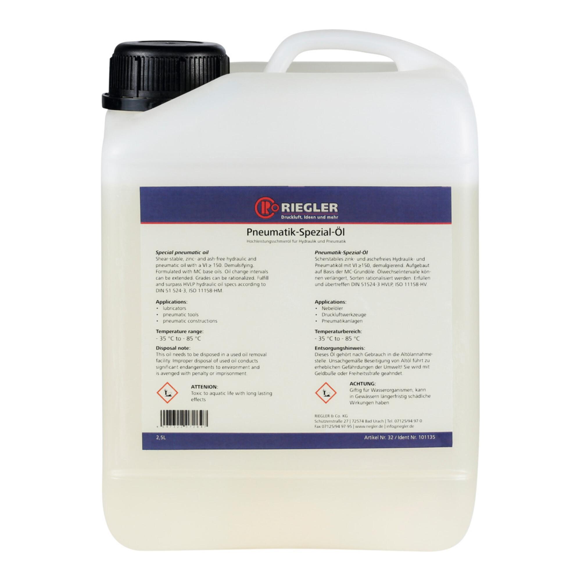 RIEGLER Pneumatik-Spezial-Öl 2,5 l (120549)