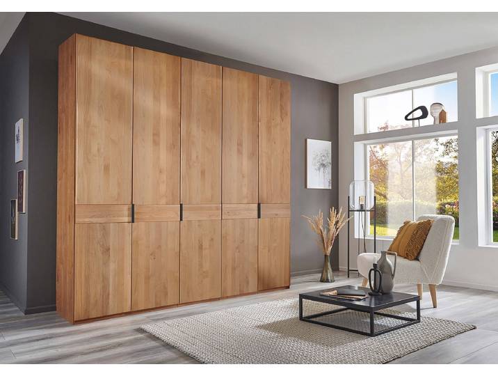 Drehtürenschrank 246 x 216cm Braun/Erle