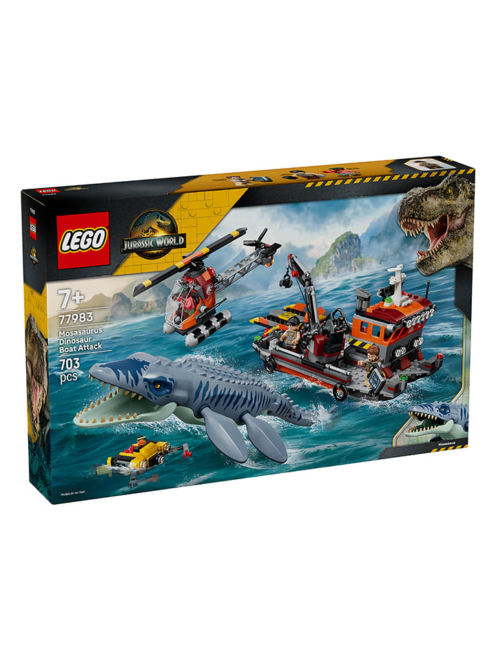 LEGO® Jurassic World: Mosasaurier-Angriff auf das Boot - ab 7 Jahren - onesize