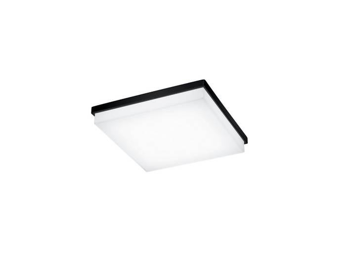 Helestra Led-Deckenleuchte Cosi, Schwarz, Metall, 31.5x6.5x31.5 cm, Lampen & Leuchten, LED Beleuchtung, LED-Deckenleuchten