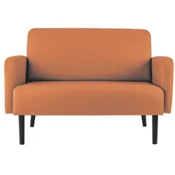 meet 2-Sitzer-Sofa »Lisboa« mit Kunstlederbezug orange, 124x83x55 cm