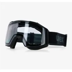 Uvex, Unisex, Sportbrille, gravity (Black Matt, Clear), Schwarz
