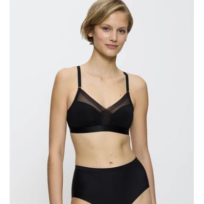 Bügelloser BH TRIUMPH "Shape Smart", Damen, Gr. 1, N-Gr, schwarz, Microtouch, Obermaterial: 69% Polyamid, 31% Elasthan, unifarben, BHs, glättend, vorgeformte Cups, weich und leicht formend