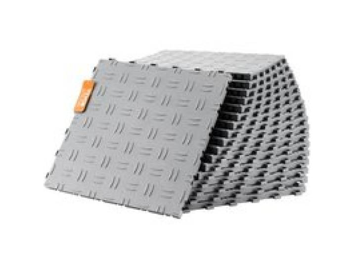 VEVOR Dalles de Sol Garage Clipsables Lot de 50 Dalles de Garage Emboitables PP Revêtement de Sol 30,5x30,5 cm pour Protection Garages Ateliers Réparation, Texture Double Face Antidérapante, Argenté