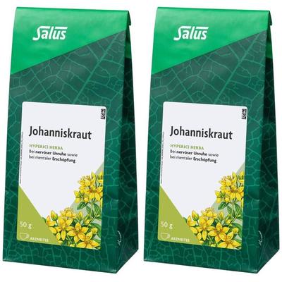 Johanniskraut Arzneitee Hyperici herba Bio Salus 2x 2x50 g Tee