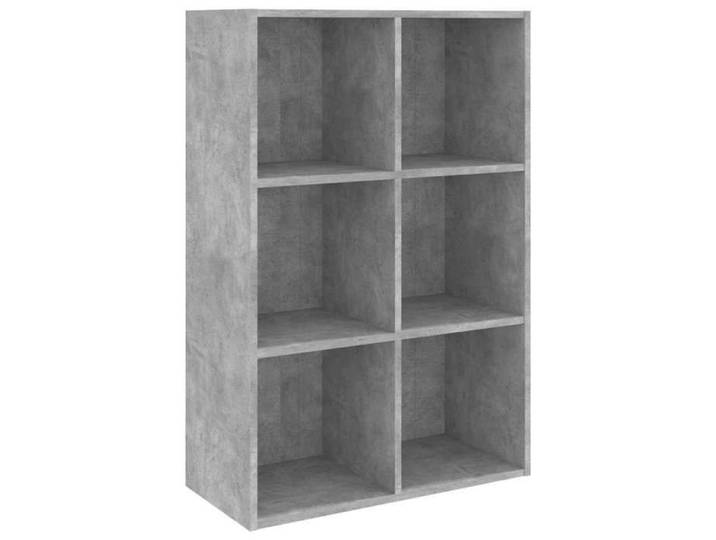 Bibliothèque autoportante/Buffet gris béton 66x30x98 cm bois d'ingénierie