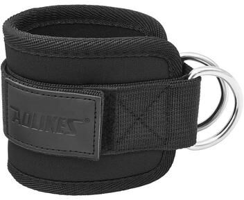 Inspire Essentials AOLIKES Adjustable Ankle Straps For Cable Machine Glute And Leg Workouts a