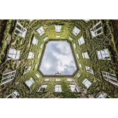 Fototapete PAPERMOON "Photo-Art LORENZA CANCIAN, WIENER HOF", bunt, B:4m L:2,6m, Vlies, Tapeten
