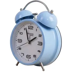 Avizar, Wecker, Tischwecker 12cm für Schlafzimmer Rundes Format Doppelglocke Elegant