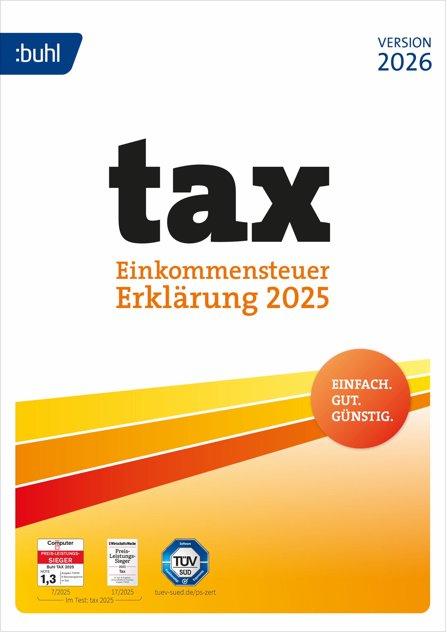 Buhl Data tax 2026 | Download & Produktschlüssel