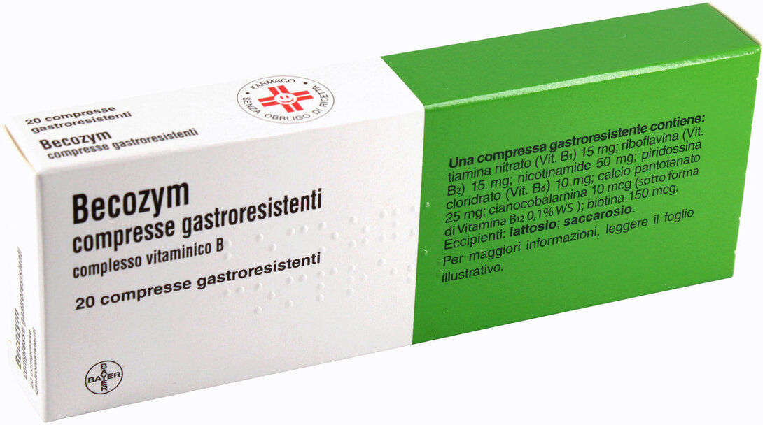 GMM Farma Becozym 20 Compresse Gastroresistenti Vitamine del Gruppo B