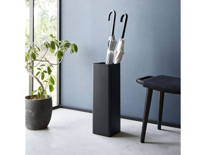 Porte-parapluie Smart Tall 15 x 48 x 15cm Noir/Noir