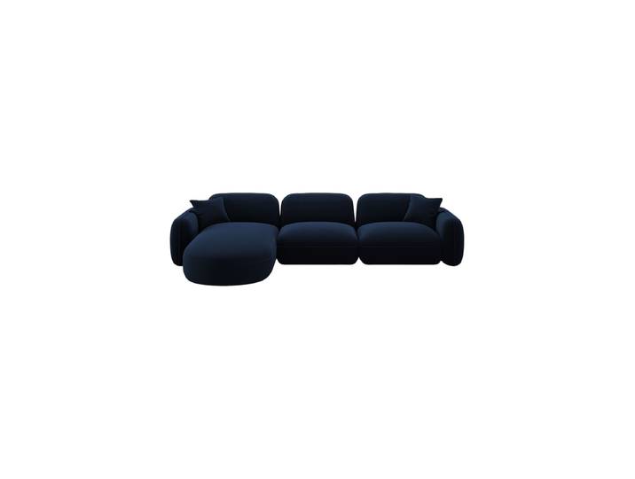 5-Sitzer Design Ecksofa „Lucien“ Samt Königsblau CXL by Christian Lacroix