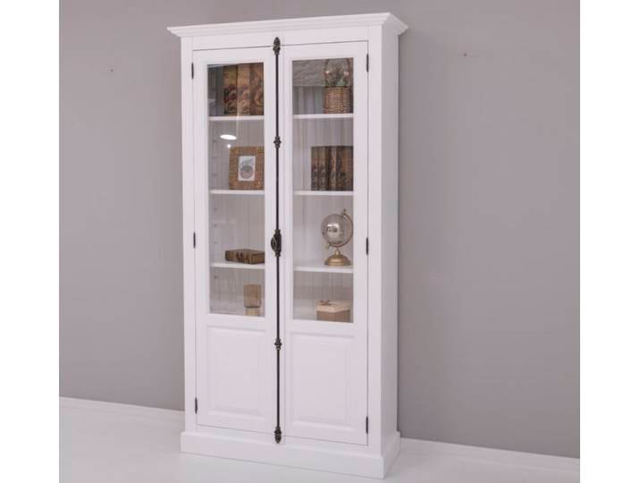 Büchervitrine Landhausstil weiß