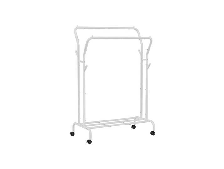 Hansiro Kleiderständer SÃO Tomé, Weiß, Metall, 103.5x155x52.5 cm, Garderobe, Garderobenständer