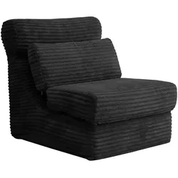 SCHLAFSESSEL 2-in-1 Bodensofa & Schlafsessel in Cord-Optik Montagefreii