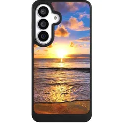 Nivocase Hülle für Samsung Galaxy S26+ Handyhülle NIVOcore Case Schwarz Meer Sonnenuntergang Strand (Samsung Galaxy S26+), Smartphone Hülle, Schwarz