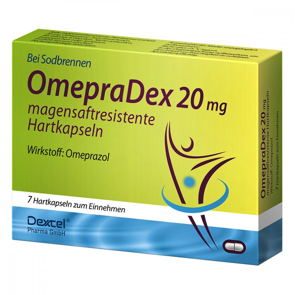 Dexcel Pharma GmbH OmepraDex 20mg magensaftresistente Hartkapseln 09064639