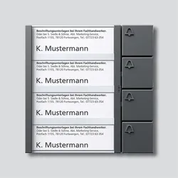 SSS Siedle 200038765-00 Tasten-Modul 20003876500 TM 612-4 DG