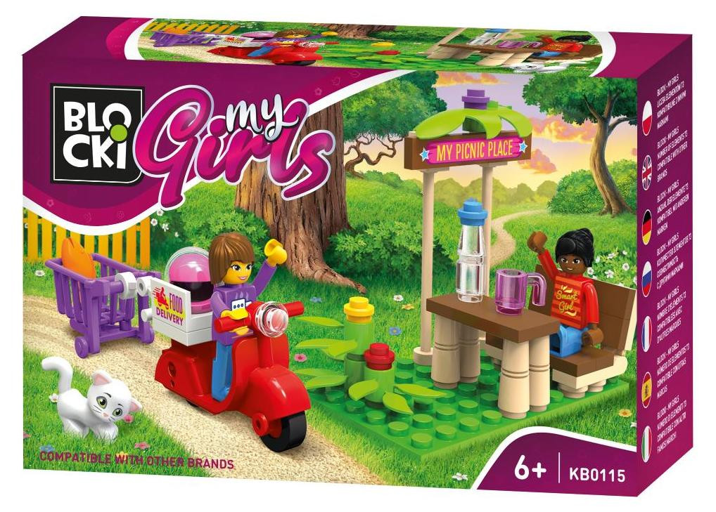 Blocki Mygirls Klocki Zomerpicknick Set met 73 onderdelen en Tina