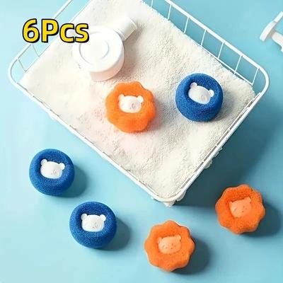 Uplift Treasures Pet Hair Removal Laundry Balls For Washing Machine 6 Pcs (mixed Color)