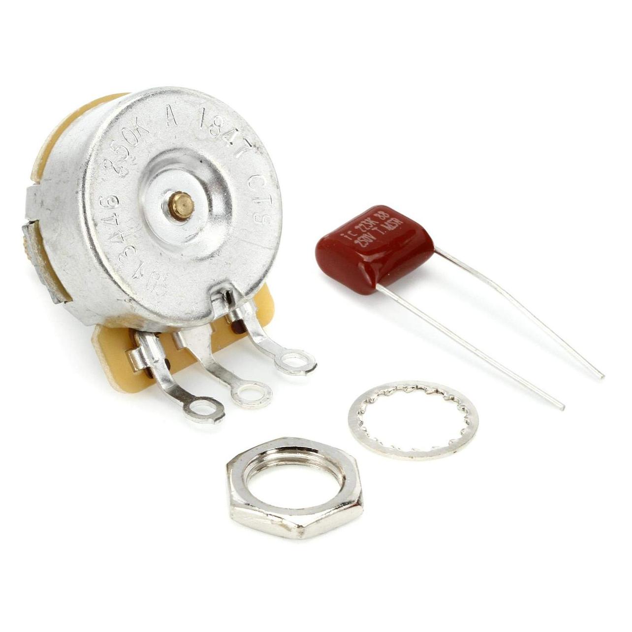 Fender 250K Split Shaft Pot log (A) (Instrumenten Ersatzteile) (46534695)