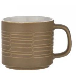 Ladelle Keramik Kaffeebecher mit Henkel CARVE - 350 ml