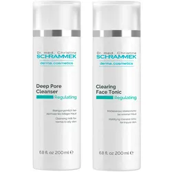 400ml Dr. med. Christine SCHRAMMEK Regulating Reinigungs Duo (Cleanser 200ml + Tonic 200ml)