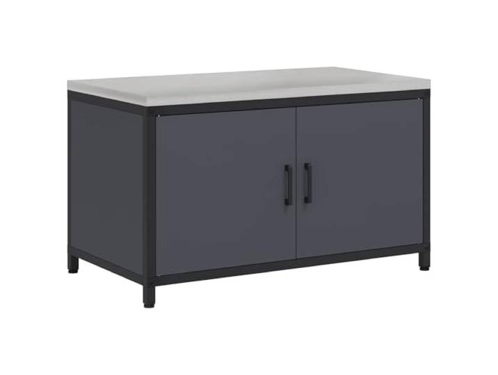 GPWERSDF Küchenregal Anthrazit Stahl 90x50x53 cm Stabiler Rahmen, Vielseitig Einsetzbar, Für Innen Und Außen, Einfache Montage