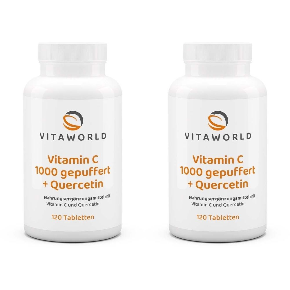 Vitamin C 1000 gepuffert+Quercetin Tabletten 2x 2x120 St