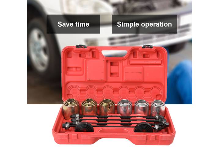 Kit universel de 26 pièces pour presser et retirer les bagues et roulements de voiture – Outil d'installation pour réparation et entretien automobile