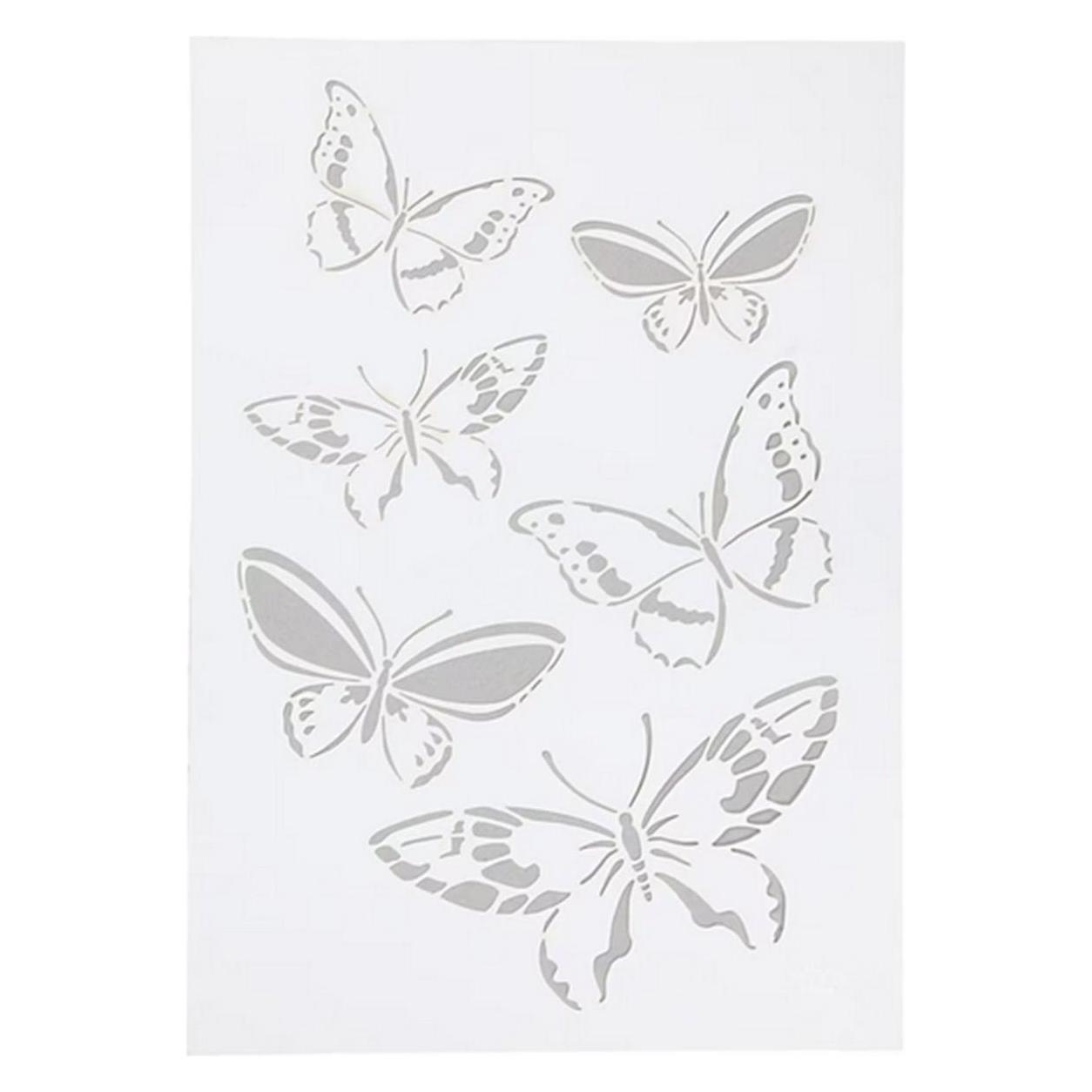 Creativ Company Schablone A4 Schmetterling, 1 Stück (26973)