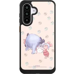 Nivocase Hülle für Samsung Galaxy A56 5G Handyhülle NIVOcore Case Schwarz Disney Esel Winnie Puuh Ferkel (Samsung Galaxy A56 5G), Smartphone Hülle, Schwarz