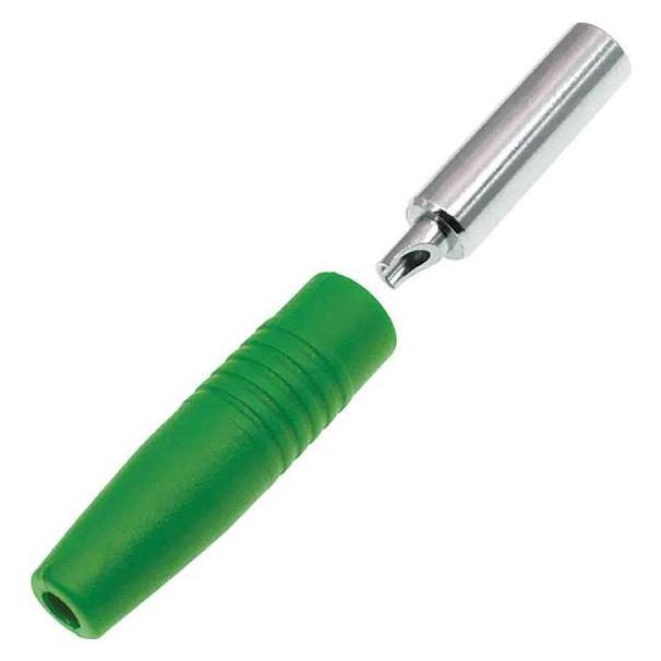 RS PRO 4 mm Bananenbuchse Grün, Kontakt vernickelt, 30V / 24A, Lötanschluss (2080248)