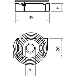 OBO 1147318 Gleitmutter mit Feder für Profilschiene MS4121/4141 M12 Stahl feuerverzinkt MS41SNF M12 F  - 50 Stück
