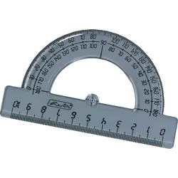herlitz Winkelmesser 10cm transparent