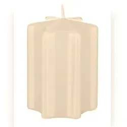 Sternkerzen Vanilla Bisquit 60 x Ø 60 mm, 4 Stück