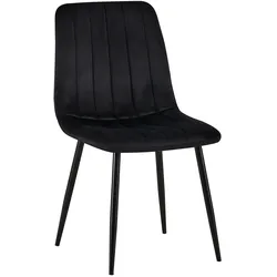 CLP Stuhl Dijon Samt   Farbe: schwarz, Material: Samt