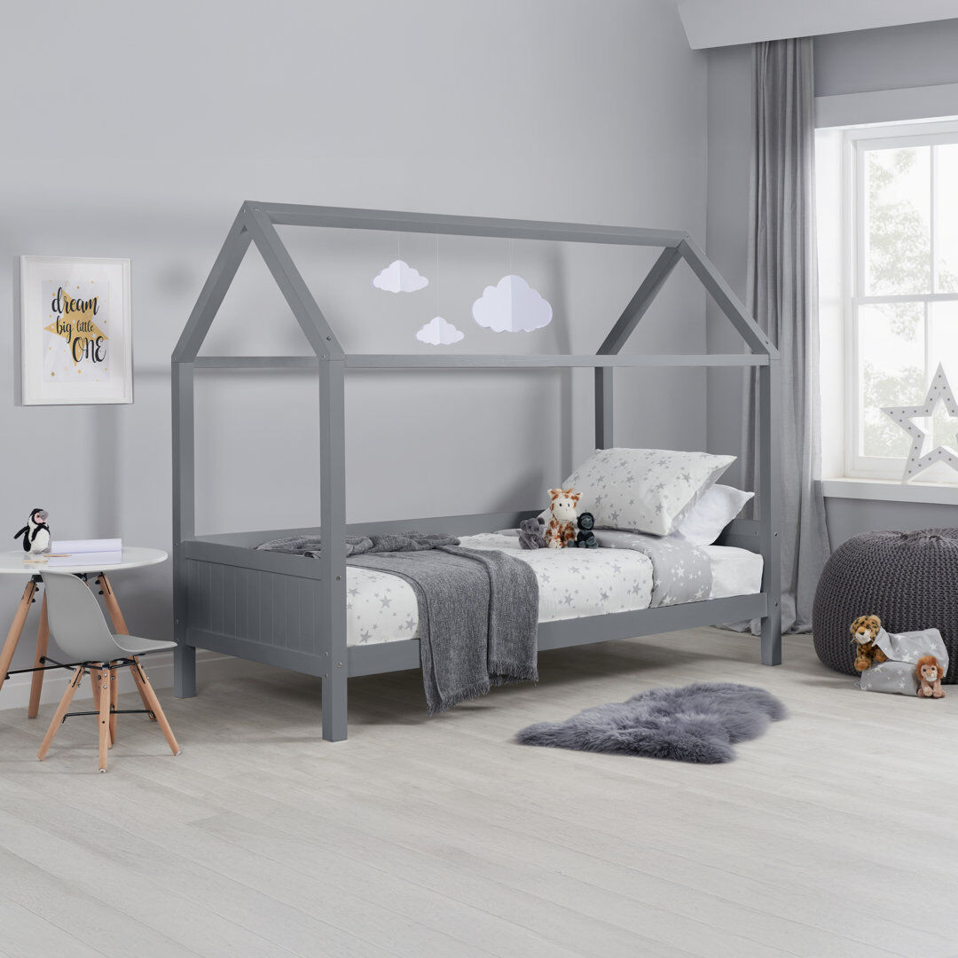Harriet Bee Marjane Single (3') House Beds Grey UK Single - DE 90 x 190 cm