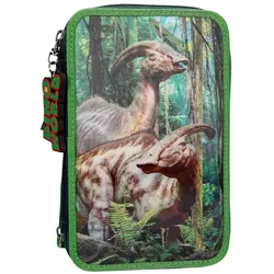 Depesche 10009 Dino World 3-fach Federtasche 3D