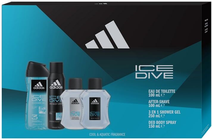 Adidas Ice Dive EDT 100 ml Conjunto 4 Peças