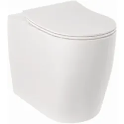 Kludi RESA R Spiralflush-Stand-WC 23WCB0443 55 cm, Universalförmiger Abfluss Weiß glänzend