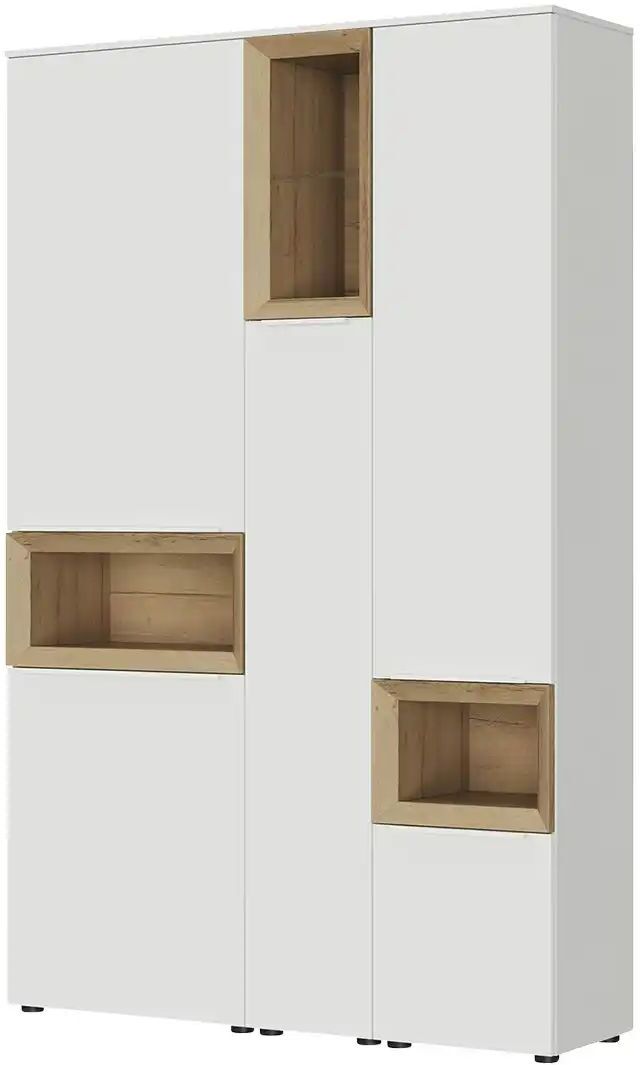 Content Hochschrank  Case ¦ weiß ¦ Maße (cm): B: 131 H: 206 T: 38.0