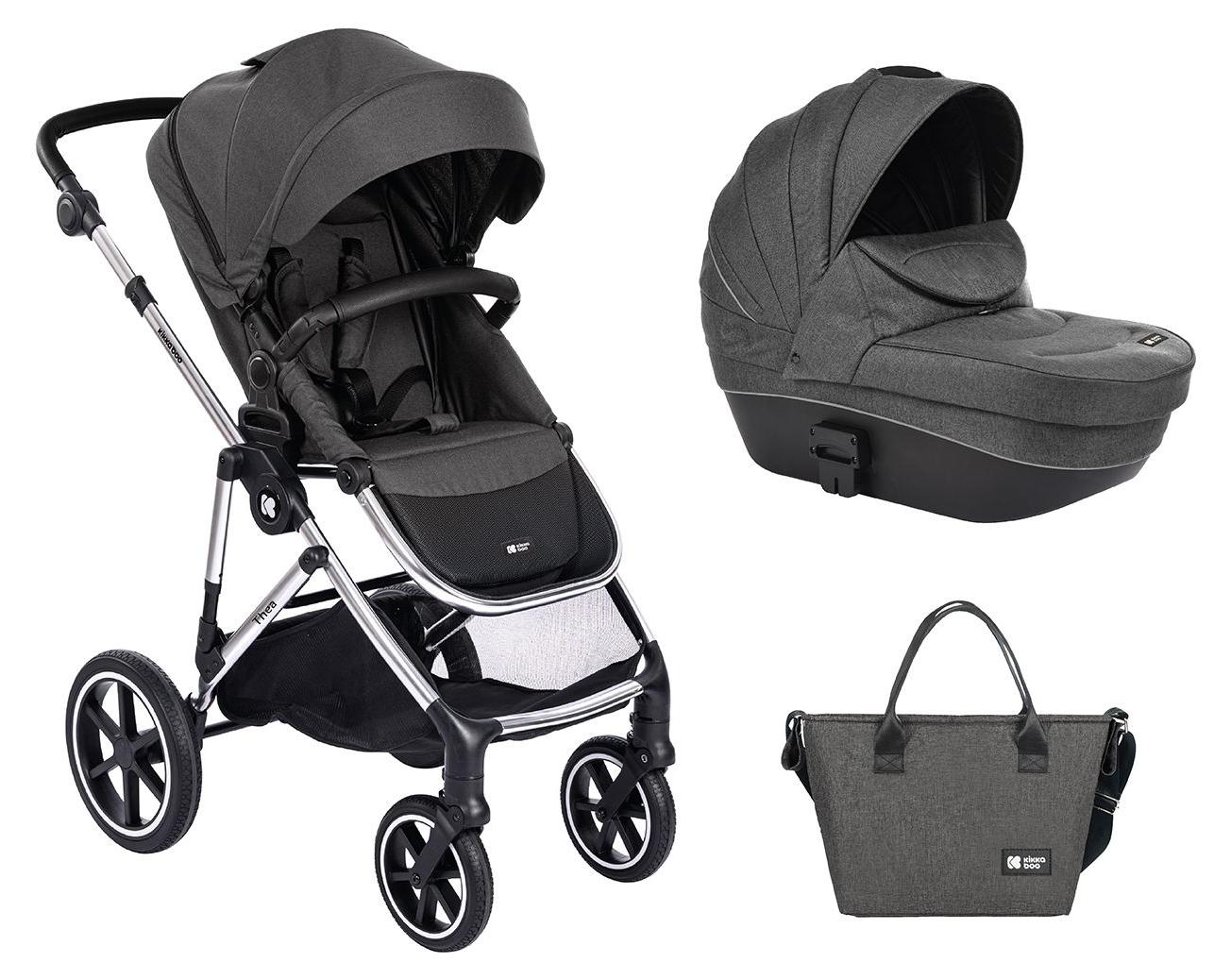 Kikkaboo 2 In 1 Mit Dem Thea Rigid Cap. Kinderwagen Grau Grau One Size