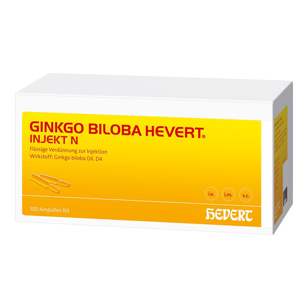 Ginkgo Biloba Hevert injekt N Ampullen 100x2 ml