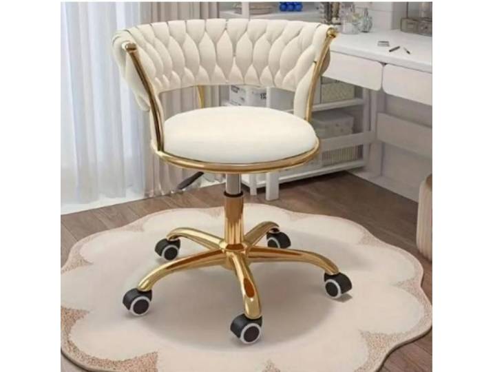 MIPAN.Chaise de Bureau Pivotant pour Enfant Fauteuil de Bureau pour Enfant Chaise Bureau pour Chambre Tissu Beige