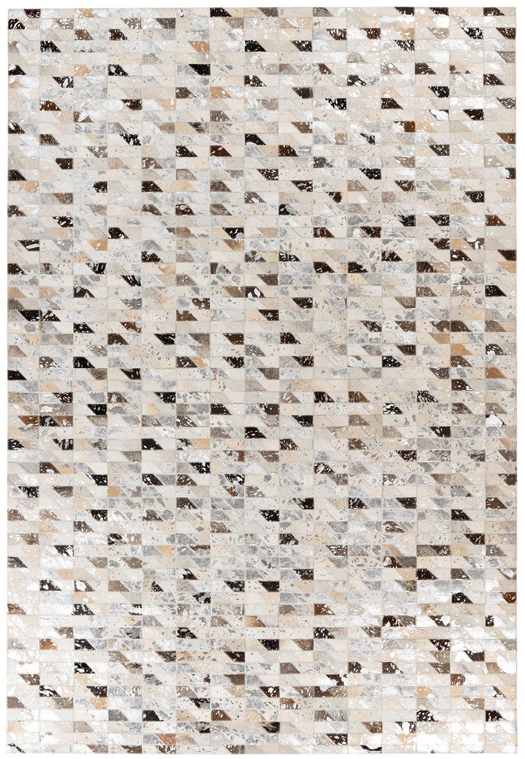 Lavin Leren Vloerkleed Geometrisch Multikleur B/D: 80 x 150 cm