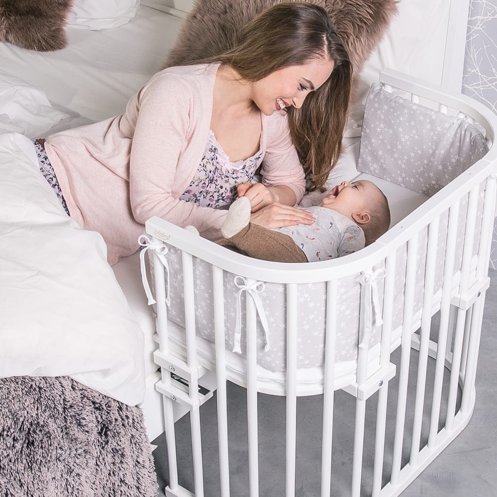 BABYBAY Lit berceau cododo avec matelas - original blanc Blanc 87x79x46cm