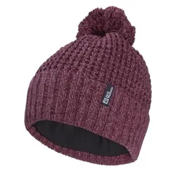 Jack Wolfskin Damen Medley Knit Bommelmütze - S - amaranth